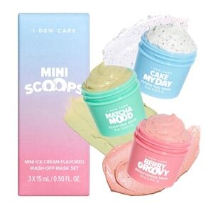 DEW CARE Face Mask Skincare Gift Set Mini Scoops Facial Treatment NIB🎂…